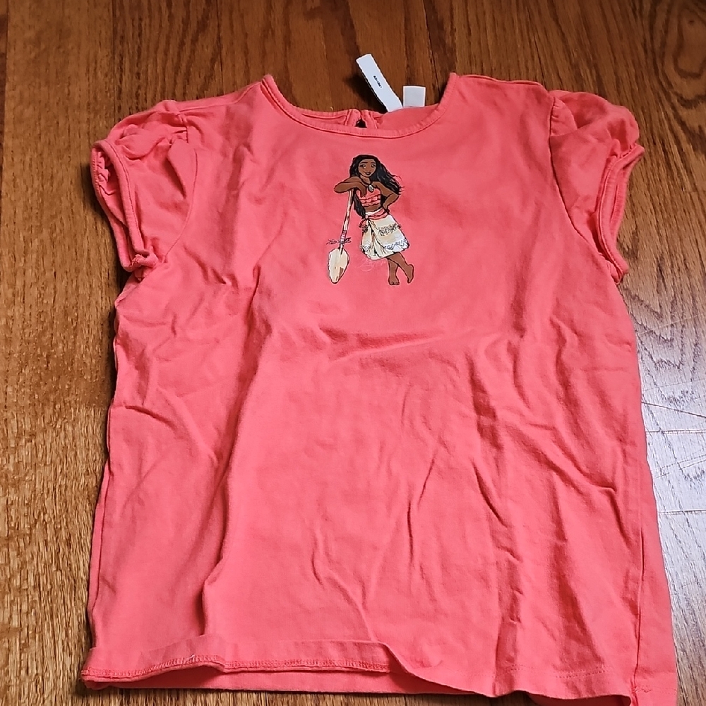 Janie & Jack / Disney Collab Coral Moana Kids Shirt with Character Print